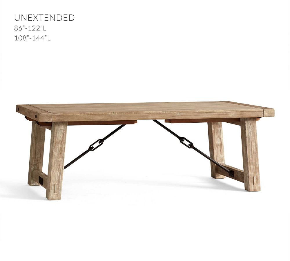 Benchwright extending dining table seadrift discount